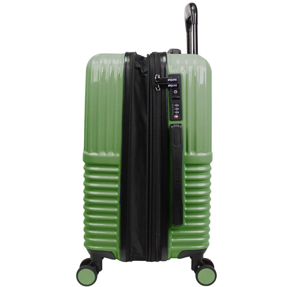 NEW -World Traveler Dejuno Tonal 20-Inch Carry-On Polycarbonate Luggage - Matcha - Picture 6 of 7